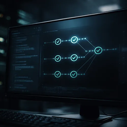 CI/CD пайплайн: сборка, тестирование и поставка AI-сервисов в эксплуатацию, контроль статусов релиза.