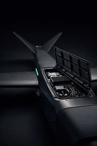 Автономный БПЛА — открытый отсек авионики и бортовой компьютер для AI-навигации и телеметрии